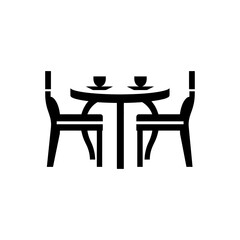 Dining Table icon - Simple Vector Illustration