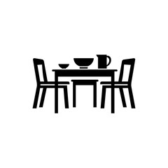 Dining room icon - Simple Vector Illustration