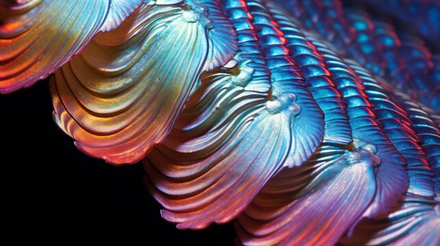 A close-up of a Melanotaenia boesemani, showcasing its intricate scales and iridescent fins in full ultra HD.