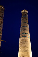 Historic architecture of Itchan Kala, walled inner town of the city of Khiva, Uzbekistan. UNESCO...