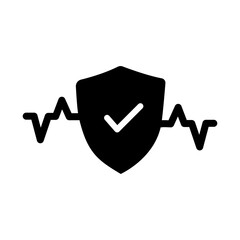electricity fluctuation protection icon vector illustration eps