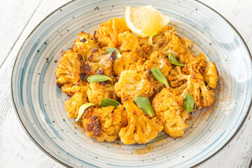 Garlic parmesan roasted cauliflower