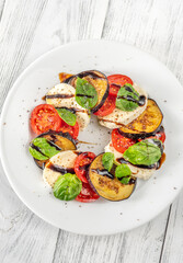 Eggplant Caprese Salad