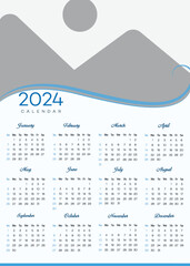 Calendar, for, 2024,2025,2026,2027,2028,2029,2030, 2031, isolated on a white background, Calendar 2024, Week starts on Sunday Desk Calendar 2024 template design, Office Calendar 2024, Week Starts 