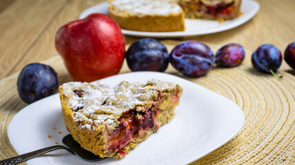 Close up image of delicious apple pie