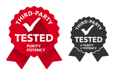 Third-party tested, checking of purity and potency
