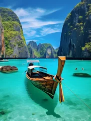 Foto op Canvas Chao Phraya River. Phi Phi Islands in Thailand travel destination picture © katobonsai