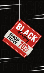 Black friday sale background Vector