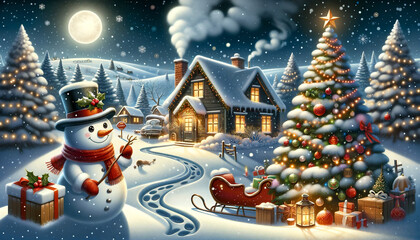 Moonlit Holiday Greetings