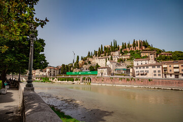 Verona - Castel San Pietro and river Adige