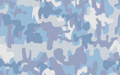 Full seamless camouflage texture pattern vector for military textile. Usable for Jacket Pants Shirt and Shorts. Army camo winter design for skin fabric print. - obrazy, fototapety, plakaty