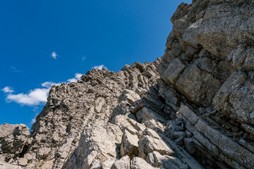 Challenging mountain tour to the Biberkopf summit in the Allgäu Alps