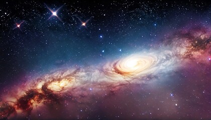 space view of galaxy and nebula suitable for background