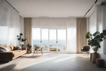 Fototapeta na wymiar modern living room interior Created by AI