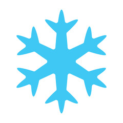 Obraz premium Snowflake graphic material of various shapes
