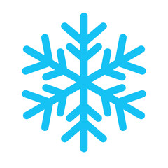 Snowflake graphic material of various shapes - obrazy, fototapety, plakaty
