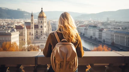 Fotobehang European adventure, tourist traveling around Europe, Spain, italty, Britain, UK, Prague, Switzerland, Germany, Greece, beautiful landscape and city scene  © Artistic Visions