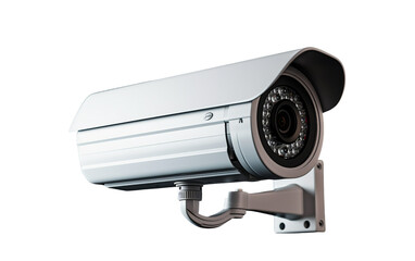 Fototapeta na wymiar Background-Free CCTV Camera