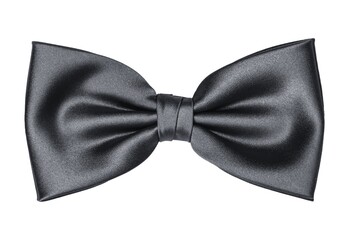 Black Bow Tie, Black ribbon bow isolation on white background