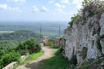 View from the viewpoint of the island of Menorca, Spain.