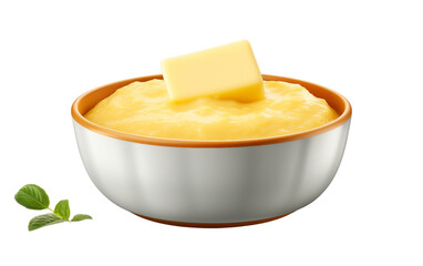 Cheesy Grits on Transparent Background