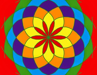 Beautiful abstract mandala colorful background