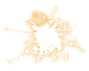 Glowing light sparkles on transparent background
