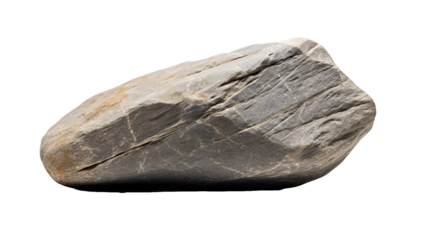 Stone isolated on transparent background, Created with Generative Ai technology.