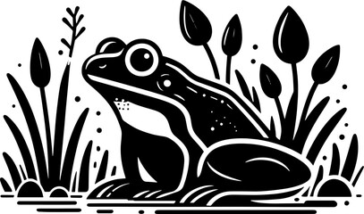 Marsh Frog icon 2 - obrazy, fototapety, plakaty