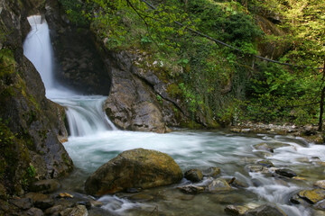 Fototapeta premium View from a waterfall in Bursa, Turkey