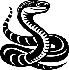 Fototapeta premium Malayan Krait snake icon 6