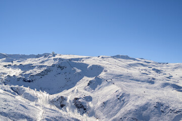 Fototapeta na wymiar ski resort of sierra nevada,granada,andalucia,spain