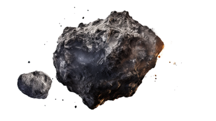 Asteroid. Isolated on Transparent background.
