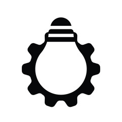 template light bulb, glowing light bulb design elements