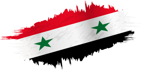 Brushstroke flag of Syria