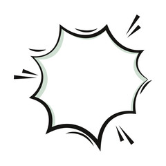 Empty comic bubble chat Vector