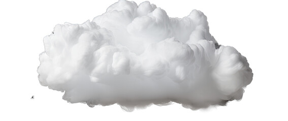 White cloud. Isolated on Transparent background.