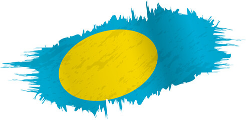 Brushstroke flag of Palau