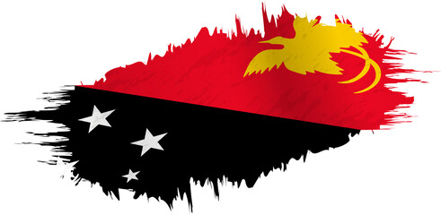 Brushstroke flag of Papua New Guinea