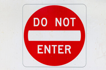 Do not enter sign - obrazy, fototapety, plakaty
