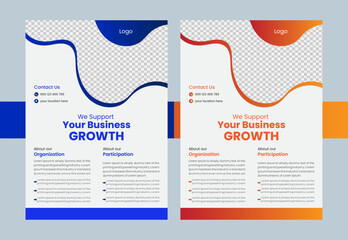 Business brochure flyer design a4 template..Creative Corporate & Business Flyer Brochure Template Design, abstract business flyer, vector template design. Brochure design, cover, annual report, poster - obrazy, fototapety, plakaty