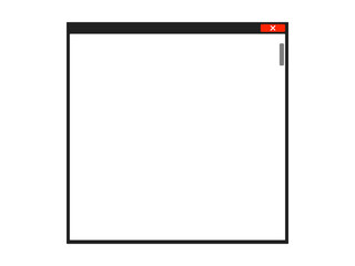 PCウィンドウ正方形フレームD：黒