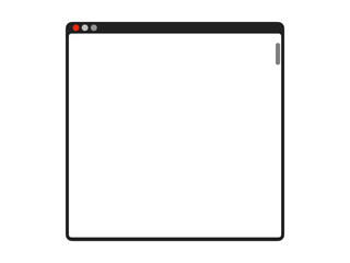 PCウィンドウ正方形フレームA：黒