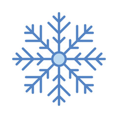 Snow icon isolate white background vector stock illustration