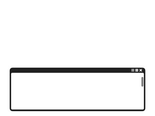 PCウィンドウテロップベースB：黒