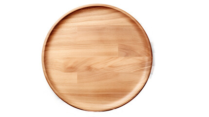 Top View of empty pizza Board. Isolated on Transparent background.