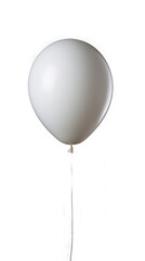 White balloon. Isolated on Transparent background.
