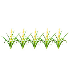 Rice Plant Agriculture Vector Design. Rice Plant Design Element. Rice Plant Single Icon. Rice Plant Illustration Svg File
