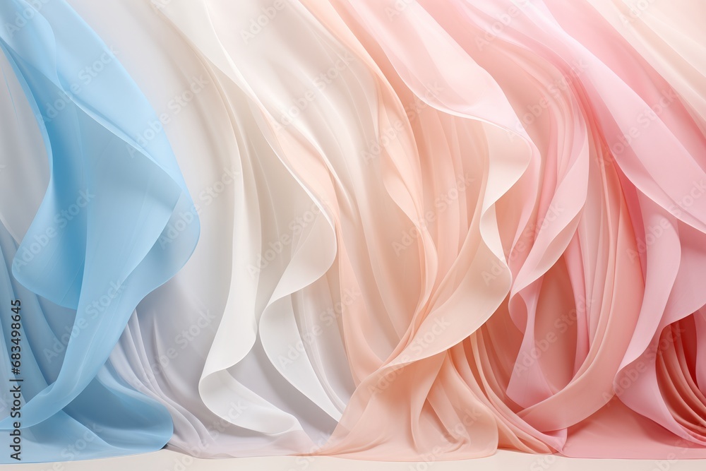 Poster abstract winter pastel lines background with soft gradient and delicate color palette