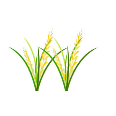 Fototapeta premium Rice Plant Agriculture Vector Design. Rice Plant Design Element. Rice Plant Single Icon. Rice Plant Illustration Svg File